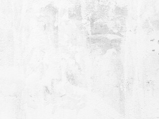 White Grunge Painting on Concrete Wall Background.