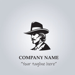hat logo company vector illustration
