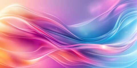Fototapeta premium Vibrant abstract background featuring colorful flame-like patterns in pink, blue, and purple tones with a glowing ethereal effect
