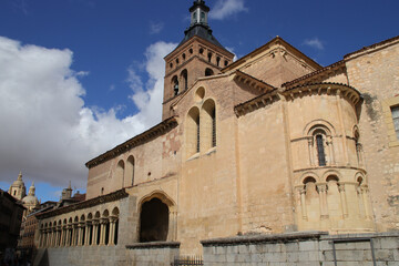 Obraz premium st martin church in segovia in spain 