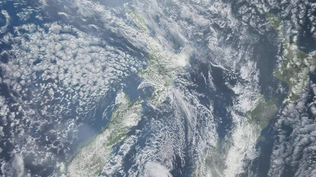 Zooming in on Palmerston North, New Zealand frome space - Perfect for Travel Intros and Backgrounds. Realistic 3D Animation.