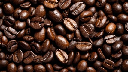 Fototapeta premium Roasted Coffee Beans Background
