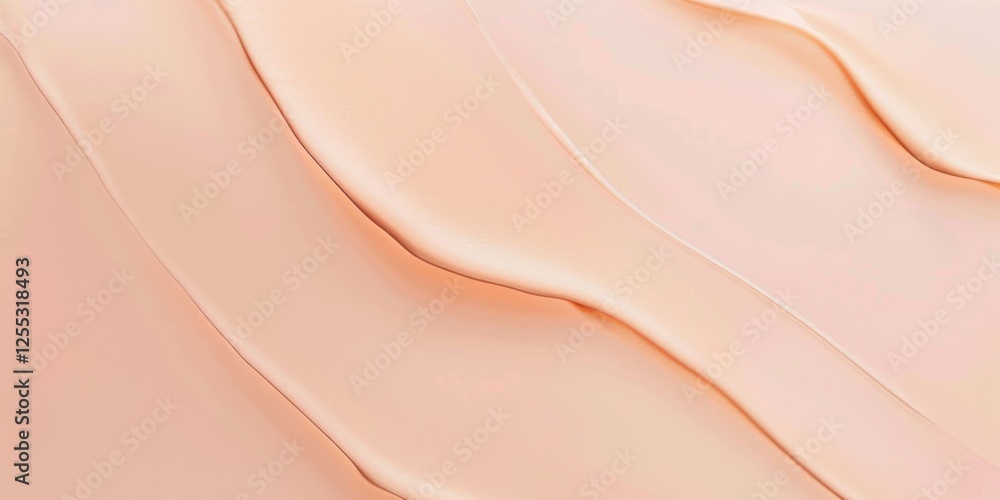Poster A minimalistic composition with a light peach blush background, Delicate lines and subtle patterns, Elegant minimalist style