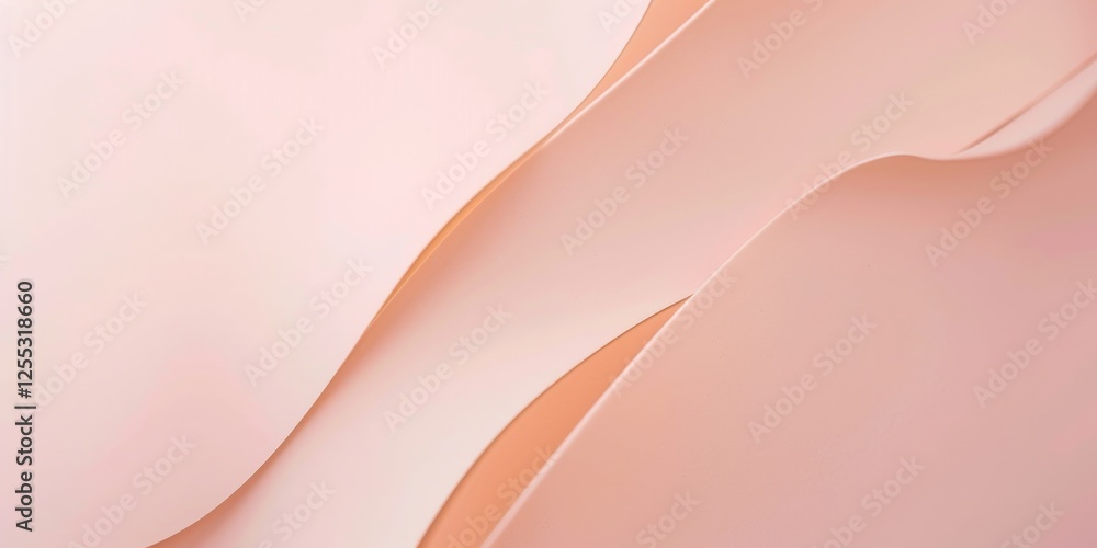 Poster A minimalistic composition with a light peach pink background, Delicate lines and subtle patterns, Elegant minimalist style