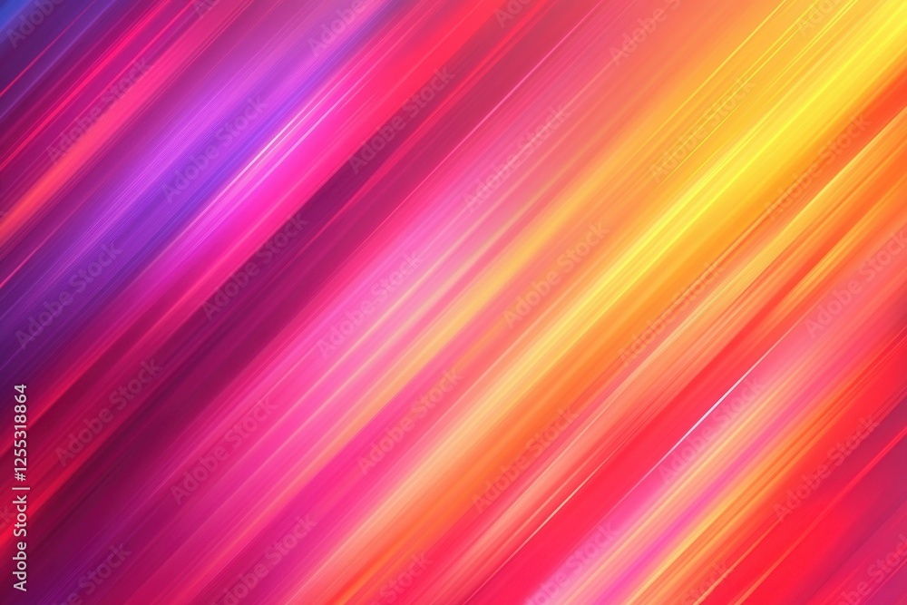 Aufkleber vibrant abstract background with colorful diagonal motion lines