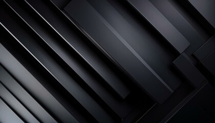 Obraz premium Black abstract layer geometric illustration background