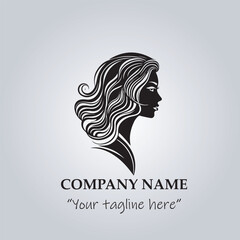hair logo company vector illustration
