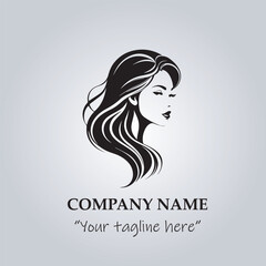 hair logo company vector illustration