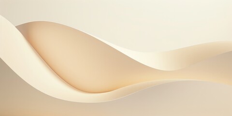 A minimalistic composition with a soft cream backdrop, Simple forms and smooth patterns, Sleek minimalist style