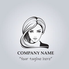 hair logo company vector illustration
