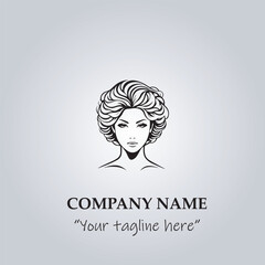 hair logo company vector illustration