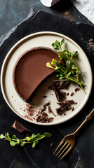 Milk Chocolate Mousse with Mirror Glaze and Elegant Sparkling Decoration