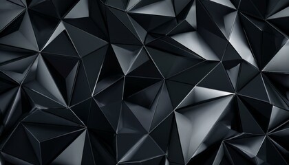 Fototapeta premium Dark abstract polygonal background