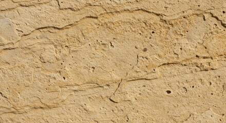 Naklejka premium Textured surface of a weathered stone wall showcasing natural patterns