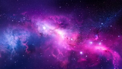 Fototapeta premium Galaxy Background with Pink and Purple