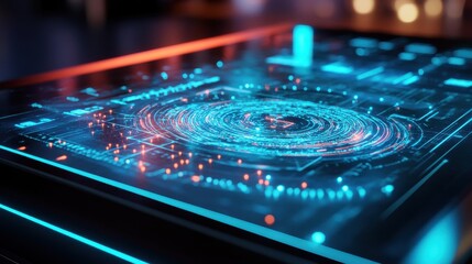 Holographic Quantum Interface projecting Intricate