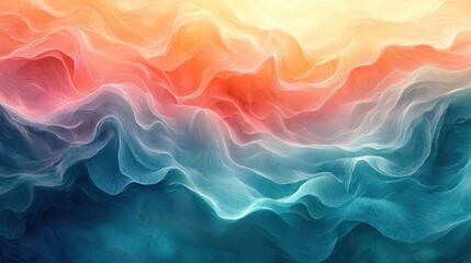 Obraz premium Abstract Colorful Landscape with Soft Hues