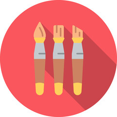 Obraz premium Brushes Vector Icon