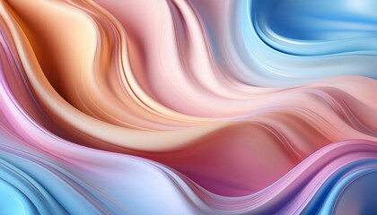 Fototapeta premium Soft and liquid color waves background