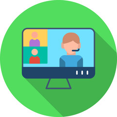 Conference ideo Call Icon