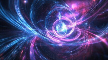 Quantum System Illuminated by Swirling Holographic