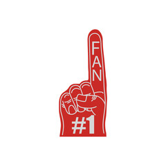 Fan Foam Hand, Football Championship Soccer Illustration
