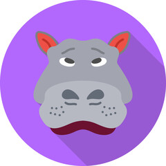 Hippo Vector Icon