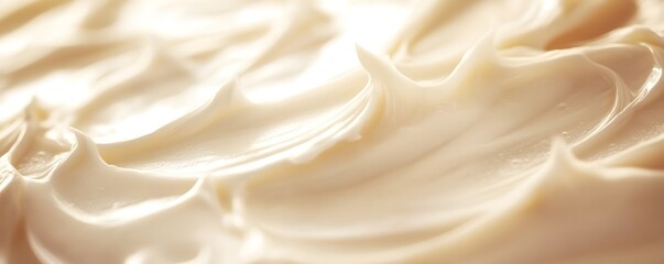 Smooth and velvety cream texture with soft waves and elegant luxury  Plush lush and sensual abstract background with a dreamy opulent and refined aesthetic