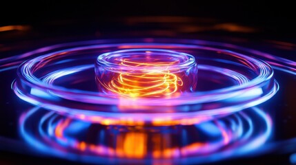 Holographic Quantum Machine Glowing with Swirling Berries