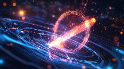Quantum System Glowing under Binary Holographic Structure