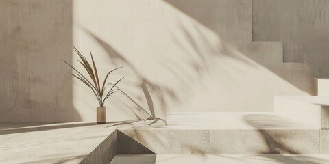 A modern minimalist aesthetic with a light ash grey backdrop, Clean lines and geometric shapes, Contemporary minimalist style