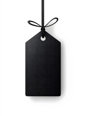 Retail Product Tag with String and Textured Background