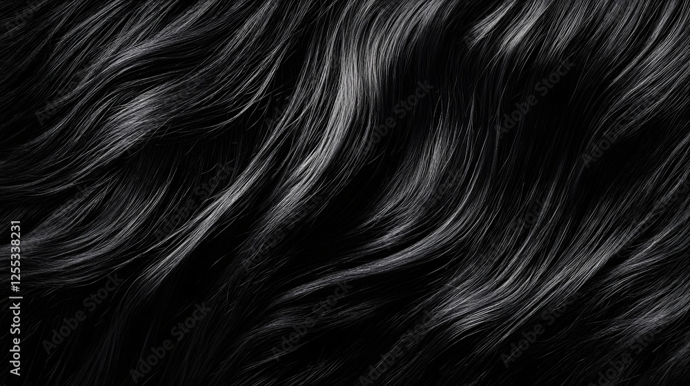 Poster This image features a dramatic abstract monochrome texture with mesmerizing flowing patterns and powerful contrasting shadows  The dark grainy