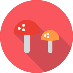 Mushrooms Vector Icon