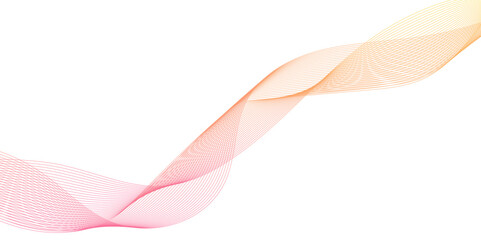 Abstract dynamic color  wave lines geometric background, pink and yellow curved lines in White Background, Smooth wave abstract vector background layout layout design.