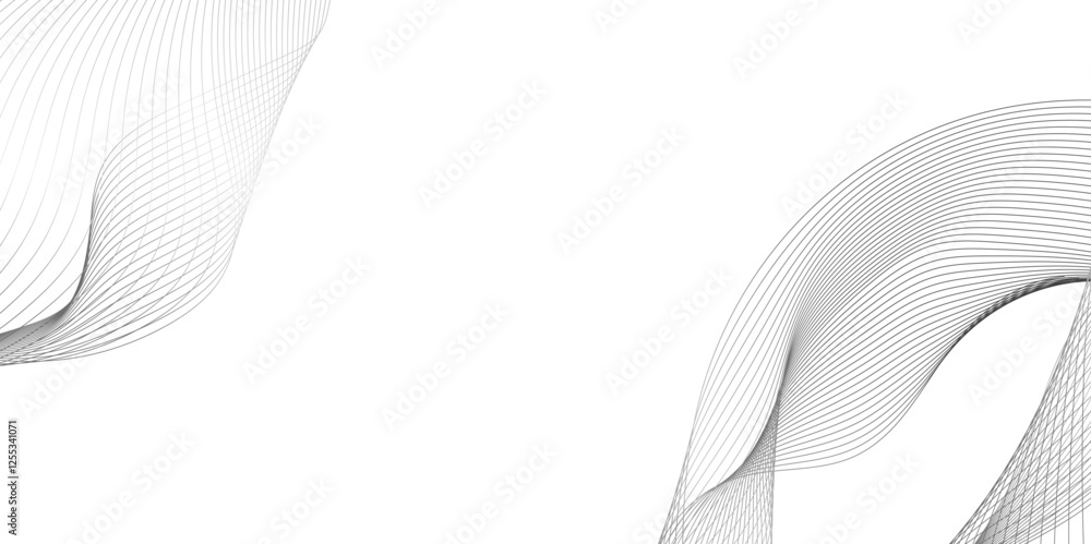 Poster abstract multicolor gradient wave lines vector background, texture with light and shadow, technology
