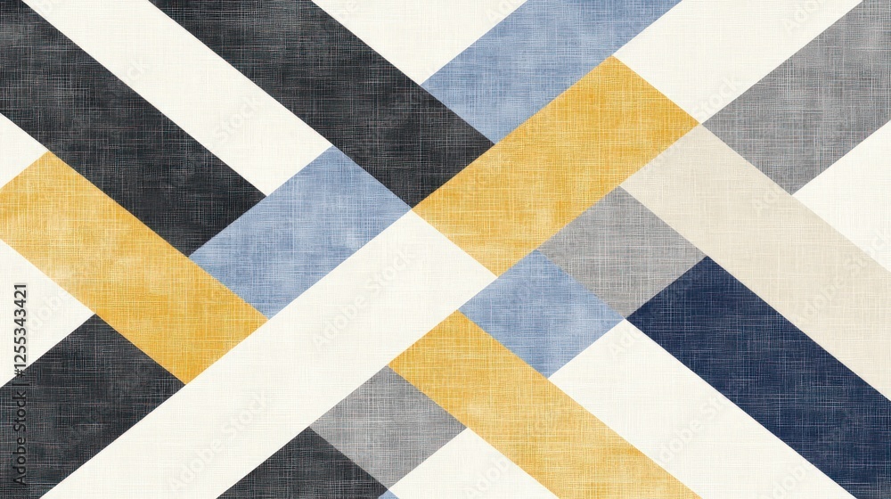Poster abstract geometric pattern with diagonal lines and gold accents