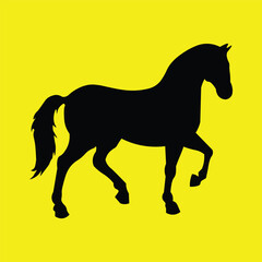horse illustration, horse silhouette, horse
