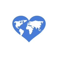 Globe earth vector icon. Illustration.