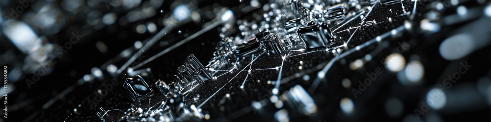 Poster metallic network structure with interconnected elements