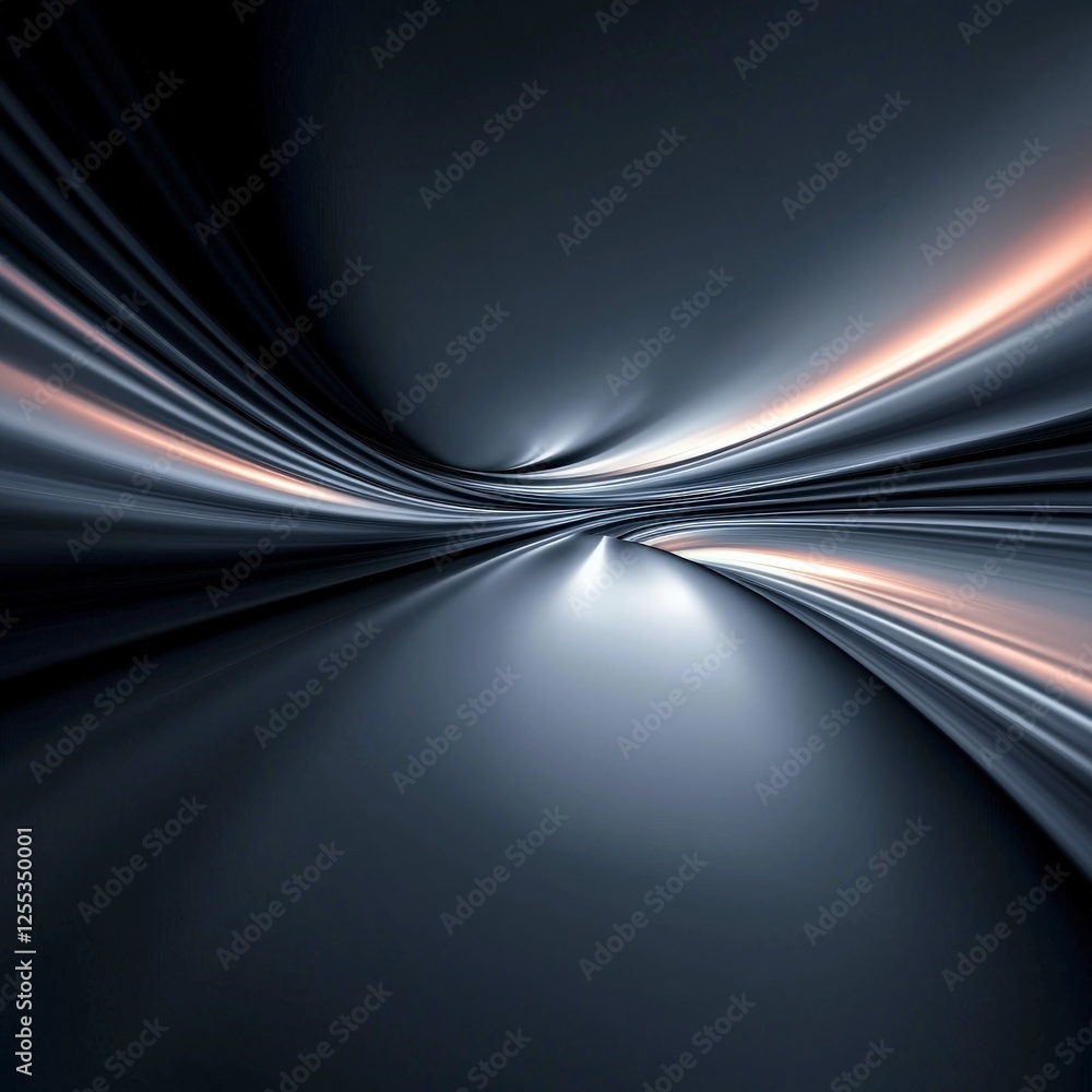Poster abstract grey and silver lines background with dynamic light effects