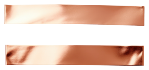 PNG Glossy copper foil adhesive strip white background aluminium letterbox.