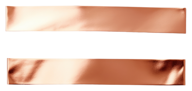 PNG Glossy copper foil adhesive strip white background aluminium letterbox. - Powered by Adobe