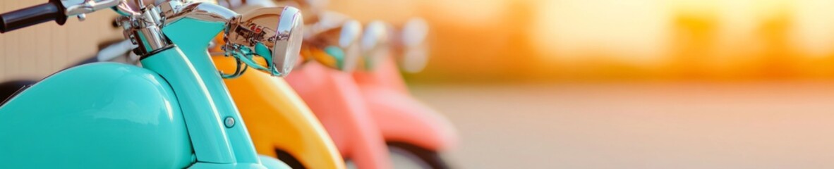 Retro Motorcycle Artistry Vibrant Chrome Handlebars and Vintage Wheel Details - Stylish Automotive Craftsmanship for Modern Lifestyle and Collector Community Engagement