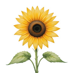 Fototapeta premium sunflower isolated on white