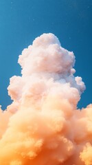 Chic Celestial Cloudscape Ethereal Foam Textures and Stardust in Vibrant Blue Sky - Artistic Design Content and Inspiration for Modern Decor and Creative Marketing