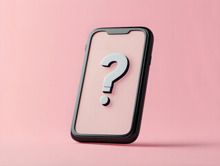 Search for question mark information 3D icon