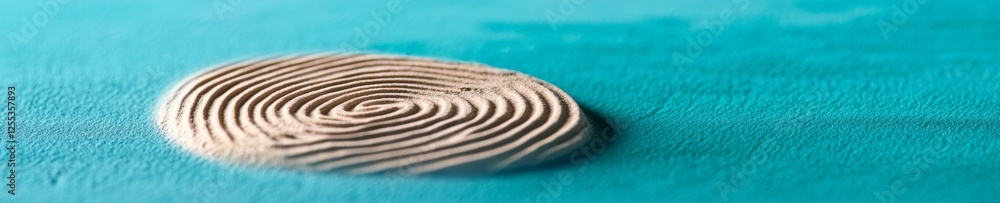 Poster Abstract Tech Security Blue Textured Surface with Fingerprint - Innovative Authentication Design for Secure Access and Identity Verification, Transforming Business Security Systems