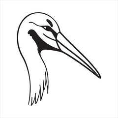 Obraz premium Stork – Symbol of Birth and Good Fortune