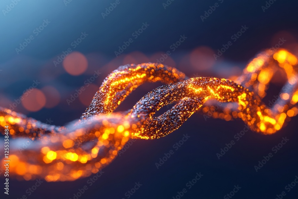 Poster Futuristic Tech-Inspired Visual AI Neural Network with Glowing Accents on Abstract Background - Dynamic EdTech Design for Innovative Digital Solutions